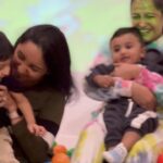 Anita Hassanandani Instagram - Motherhood …. I love YOU! Thanks to Aaravv I’m making new friends…. @komalraghani 🤍 Babies #Aryan #Aaravv