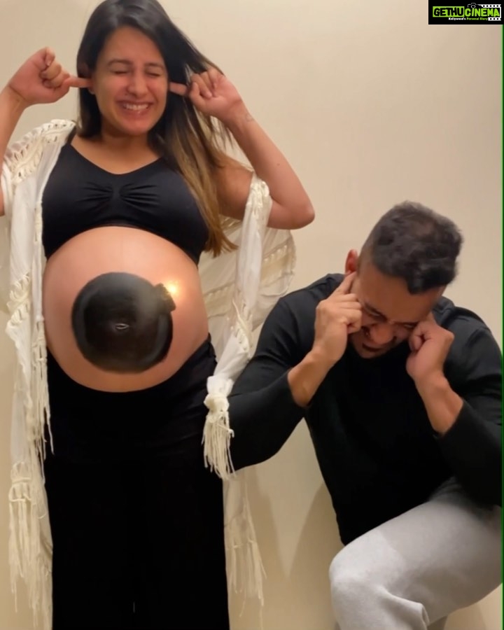 Anita Hassanandani Instagram - And our baby AARAVV has arrived 💣 😍🎈❣️ 9/02/2021