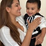 Anita Hassanandani Instagram - My child my Son My moon My star My everything Happy childrens day 💛