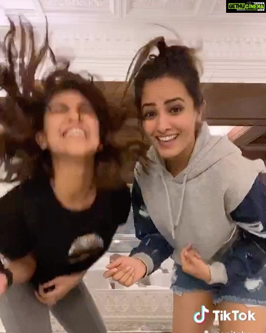 Anita Hassanandani Instagram - See what I found! #throwback @krystledsouza @indiatiktok
