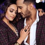 Anita Hassanandani Instagram - Twinning in look 3 💫 For @fitlookmagazine Founder @mohit.kathuria1987 Wearing @ujalaazadubaidali HMU @nehajain_artistry @srushti_sirwani Shot by @praveenbhat Stylist @harshkhullarofficial Location @thelalitmumbai