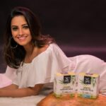 Anita Hassanandani Instagram - A conscious choice to put my best foot forward with Pee Safe Biodegradable Sanitary Pads. The organic cotton used in this is grown without the use of any harmful chemicals or fertilisers making it safe for my body. Buy yours now! #OwnTheRed #DoItTheNaturalWay #PeeSafe #MenstrualHygieneDay #SanitaryPads #Periods #Menstruation #MenstrualHygiene #MenstruationMatters #LetsTalkPeriod #OrganicCotton #BeSafeWithPeeSafe #PeeSafeHygiene #ChooseOrganic #BiodegradablePads #WomenHygiene #PeriodPositive