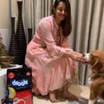 Anita Hassanandani Instagram - @droolsindia Make this Diwali joyous for your pets and homeless furries by taking a simple oath of not bursting loud firecrackers. This festive season, #itsapromise to look out for the innocent furries and make it enjoyable for them too! Wishing you and your beloved ones a very Happy Diwali! @m5entertainment #Drools #FeedRealFeedClean #itsapromise #DogFood #FoodForDogs #DogNutrition #cute #happy #instagood #beautiful #tbt  #fashion #me #photooftheday #instagood #RealChicken #healthydogfood #DogofInstagram #Dog #PetCare #Pets #PetsOfInstagram #food #WhatsGoodForYourDog  #HappyDog  #DogLife #FurryFriends #Diwali