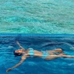 Antara Biswas Instagram - Good Times And Tan Lines …. #poolbaby #swimming #time #happymood #maldives #diaries @youandmemaldives #cocoonmaldives Swimsuit: @angelcroshet_swimwear You & Me Maldives