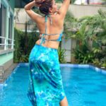 Antara Biswas Instagram - Time Is A Pool To Swim And Dream And Create In.... #goodmorning #world #myfavourite #poolside #waterbaby #lovingit #instagood Outfit: @angelcroshet_swimwear