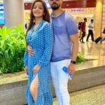 Antara Biswas Instagram - Happy Faces off To ✈️... “ Goa” 💃🏻💃🏻💃🏻💃🏻.... #airport #diaries #favorite #destination #goa #love #happy #holiday Outfit: @angelcroshet_swimwear