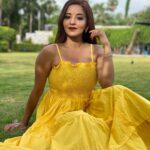 Antara Biswas Instagram - Take Time To Do What Makes Your Soul Happy 💛💛💛.... Outfit: @ambraee_ Mua 📸: @yogesh_gupta4545 Hairstyling: @aminashaikh3388