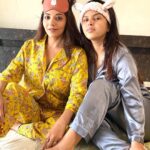 Antara Biswas Instagram – Let’s Stay Home… And Be Cozy In Our Jammies 😈🤷‍♀️… #pajamas #daydreaming #girls #happy #fun #posers @riyasingh2291 

Outfits: @indian.attires