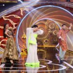 Antara Biswas Instagram – Stills from yesterday’s episode! Dancing with Salman Khan & the iconic Mayuri aka Sudha Ji @sudhaachandran on Bigg Boss! I still can’t believe this happened! 💥 🪔