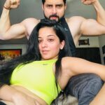 Antara Biswas Instagram - Workout 🏋️‍♂️ Mornings 💪🏻.... with my Lifetime Partner and workout motivation @vikrant8235 #workout #vibes #couplegoals #coupleworkout #lovelymorning after a long time #my #recovery #time trying to recover asap.... two and a half months injury was pretty longgggg....