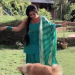 Antara Biswas Instagram - Fun time on set while shooting for #nazar 🤗 #love #fun #monsoon #dog #doglove #uffyehnoor Video courtesy: @vishanklakhara SJ Studios