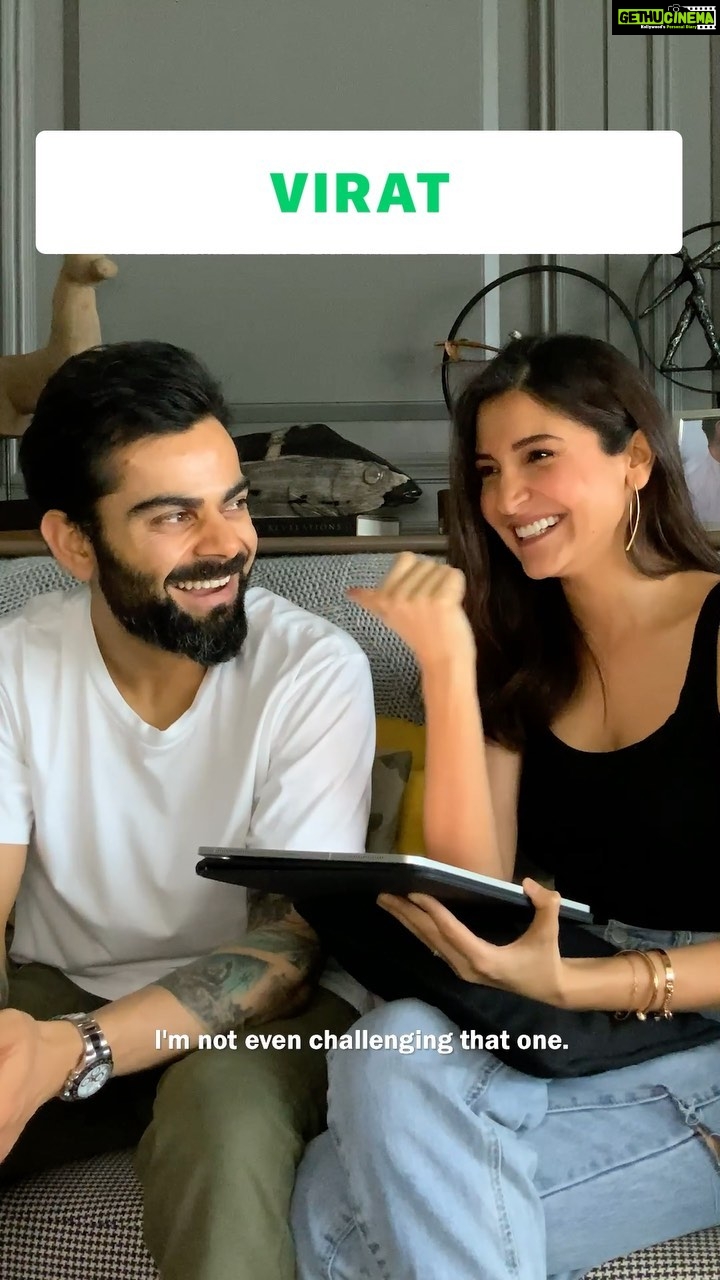 Anushka Sharma Instagram - @virat.kohli and I took a break with @instagram A 3 Part quiz , lots of laughter and 2 super competitive people... we were suuuuper chill and played by the rules (or not 🤪) Watch to find out who won ! #TakeABreak