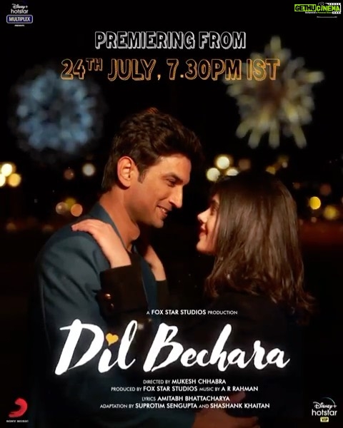 Anushka Sharma Instagram - 💜✨💫 #DilBechara streaming tomorrow!