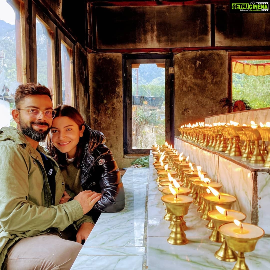 Anushka Sharma Instagram - This one is my blessing . My friend , My confidante , My one true love . I hope you find the light guiding your path always and may you choose to do the right thing every time . Your compassion is what makes you a good leader and i pray that you always have that in abundance . Happy Birthday my love ❤️🙏✨