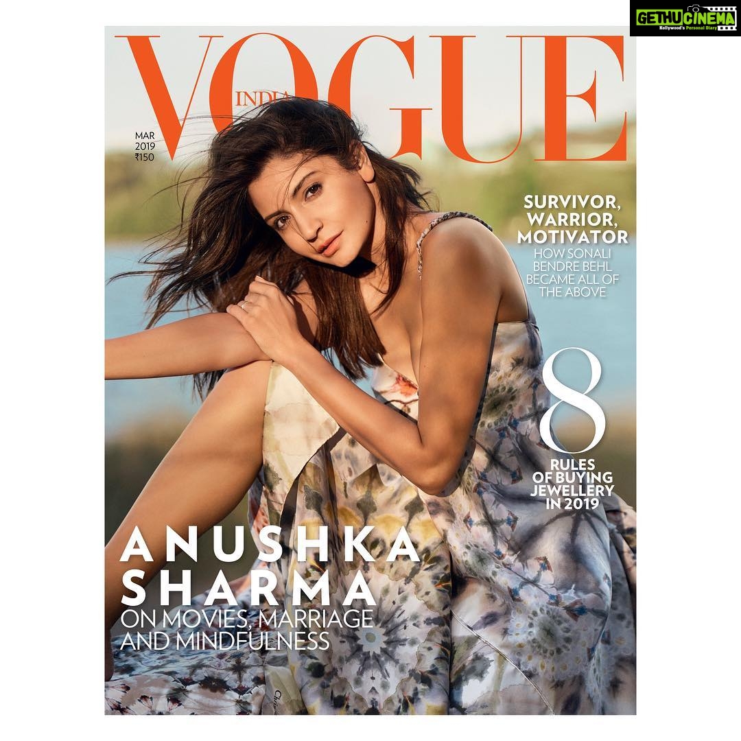 Anushka Sharma Instagram - 🎥💑🌼 @vogueindia @anaitashroffadajania