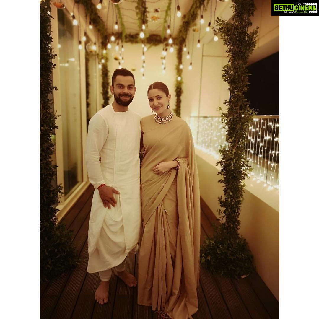 Anushka Sharma Instagram - Happy Diwali from our home ✨ May you all find the light in you this Diwali .... 🕉️✨🙏