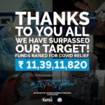 Anushka Sharma Instagram – Truly amazed and humbled by the spirit of solidarity that you all have shown. We are proud to announce that we have raised more than our initial target and it will go a long way to save lives. Thank you for your overwhelming support in helping the people of India. This wouldn’t be possible without you. Jai Hind.

#InThisTogether #ActNow #OxygenForEveryone #TogetherWeCan #SocialForGood

@actgrants @kettoindia