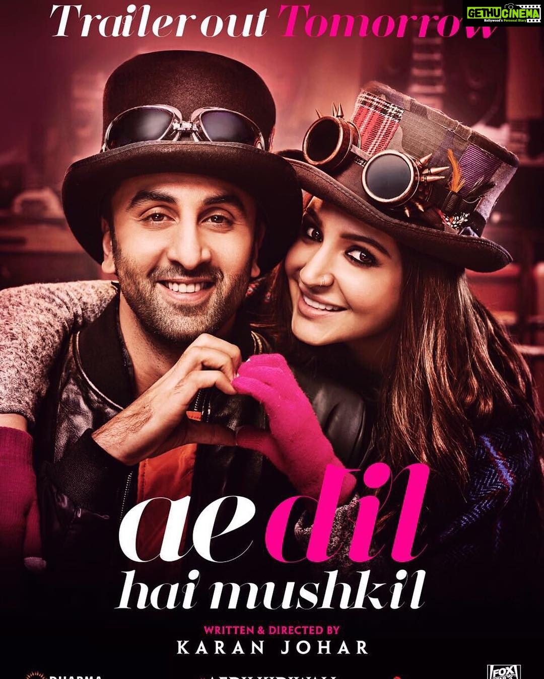 Anushka Sharma Instagram - Tomorrow it is !! #ADHM trailer out tomorrow guys !! ❤️❤️❤️