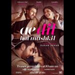 Anushka Sharma Instagram – And here it is, the first poster of #AeDilHaiMushkil. Teaser out tomorrow!!! @karanjohar @dharmamovies @foxstarhindi