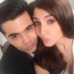 Anushka Sharma Instagram – The ‘King’ of pouters & love stories. Happy Birthday @karanjohar 😎