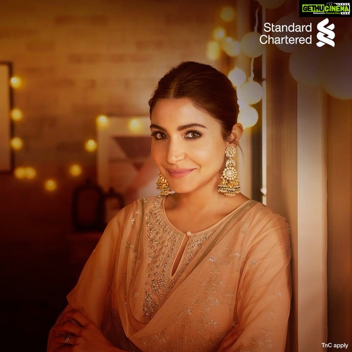 Anushka Sharma Instagram - Make this festive season extra special for you and your loved ones. Use your @stanchartin cards and get instant discounts, cashbacks and rewards. Enjoy the #FestivalOfYou! Link in @stanchartin bio for more details. #FestiveSeason #StandardChartered