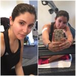 Anushka Sharma Instagram – Landed in london for #ADHM shoot . Kickstarted with post workout selfies . Feeeeel good 💪😁