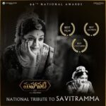 Anushka Shetty Instagram – #Mahanati is a beautiful emotional experience of complete life of Savitri Amma, the “most” celebrated actress across generations. 
Hearty congratulations to #KeerthySuresh on the National Award for Best Actress, you deserved it the most👌😍 Ashwini Dutt garu, Priyanka and Swapna thanks for bringing Savitri Amma’s story into to life for us and winning the National Best Telugu Film award 😊Congratulations to the teams of #Awe, #Rangasthalam and #ChiLaSow for all the #NationalAwards won 👏🏻👏🏻😍😀