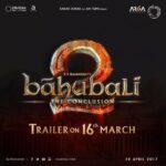 Anushka Shetty Instagram - The Trailer of #Baahubali2 will be out on the 16th of March😀