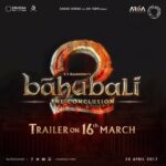 Anushka Shetty Instagram – The Trailer of #Baahubali2 will be out on the 16th of March😀