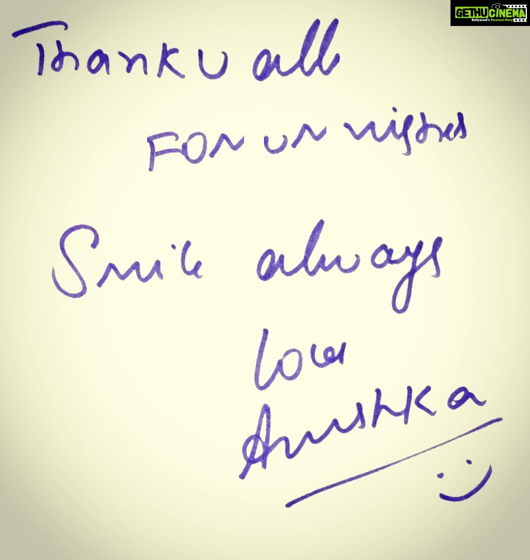Anushka Shetty Instagram - Tried my best to reply u all, if missed very sorry, Once again Thank u all for ur wishes 😀😀 Made my day more happier 👍🏼 💞