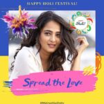 Anushka Shetty Instagram - Happy #Holi to you all ❤️🧡💚💛💜🖤🤍🤎💙