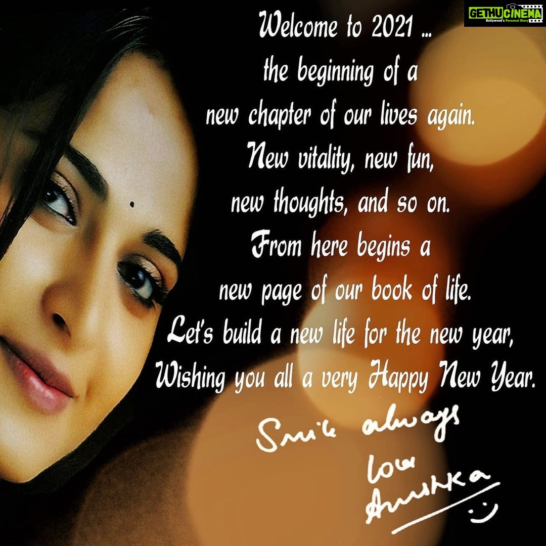 Anushka Shetty Instagram - #HappyNewYear 🥳😘❤️