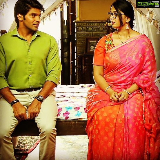 Anushka Shetty Instagram - Here's the first look poster of #SizeZero Movie 😀