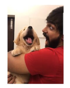 Arav Instagram - Scooobyyyy..thank you @praginsta for bringing him
#goldenretriever