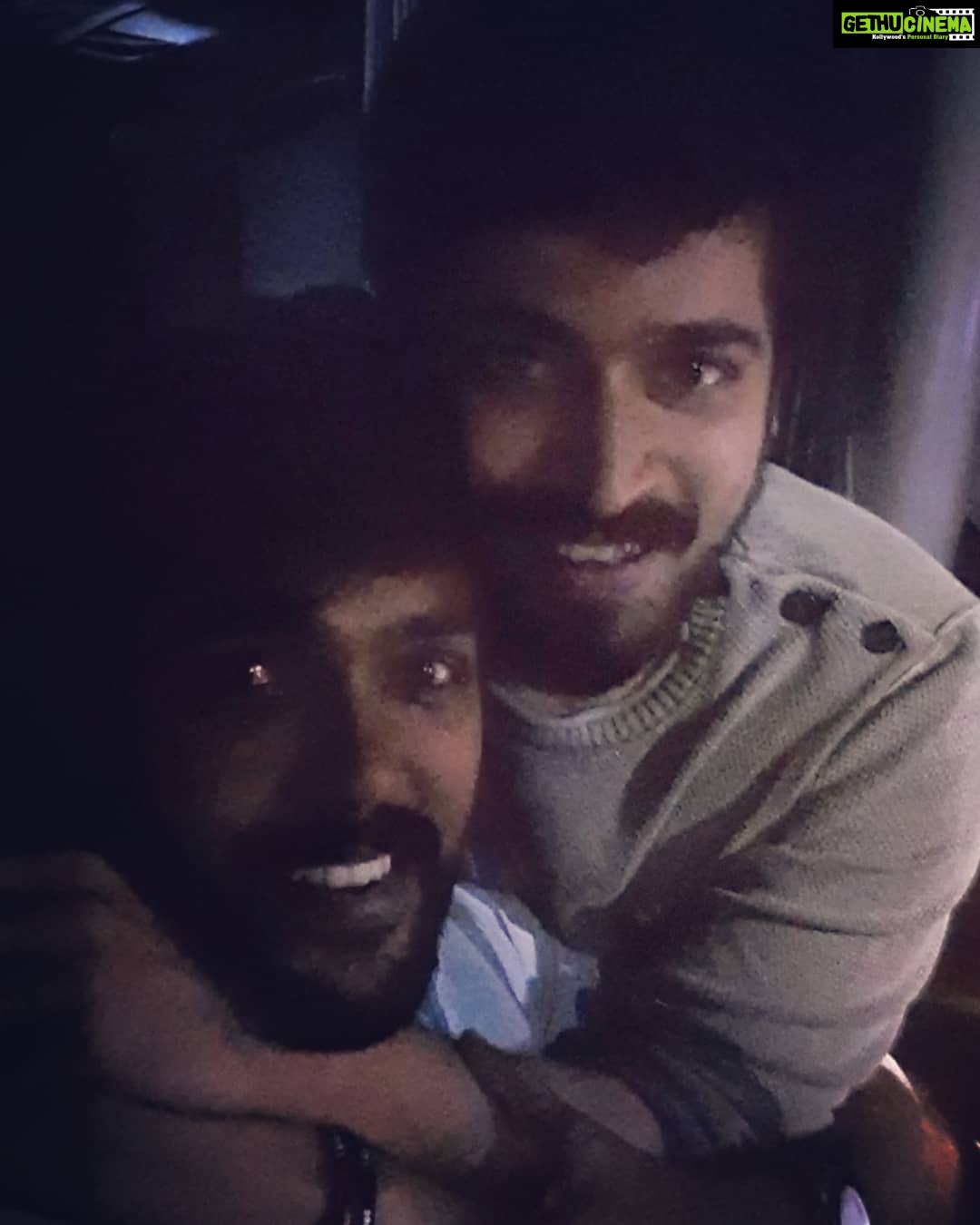Arav - 43.3K Likes - Not a clear pic..but the Bromance remains the same as before..he is always a very special friend and brother to me.one person who always values friendship..lots of Love macha @harish_kalyan❤❤..a pic very memorable and close to my heart..
#ispaderajavumidhayaraniyum #harishkalyan #arav