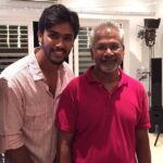 Arav Instagram - With the Legend #awesome #moment #director #maniratnam #ohkadhalkanmani