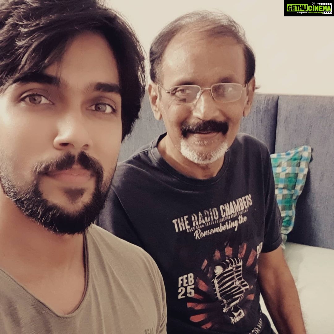 Arav - 43.6K Likes - I write this with so much of pain. Today I have lost a friend, a mentor, a pillar of strength my Father.
Last couple of months have been difficult for us to see him struggle.
You've left a vacuum in the family Vaapa.
I've no idea how we are gonna recover from this loss. Bless us all from wherever you are.
His final rites will be at Nagercoil as per his wish
Love you vaapa❤❤