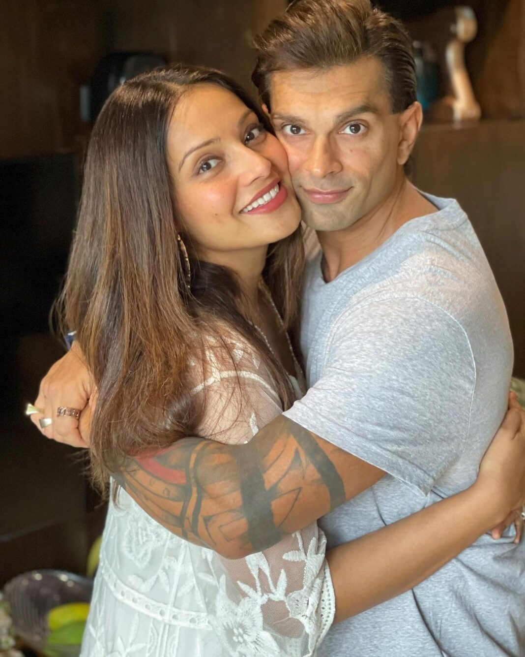 Bipasha Basu Instagram - My life ❤️ @iamksgofficial #monkeylove