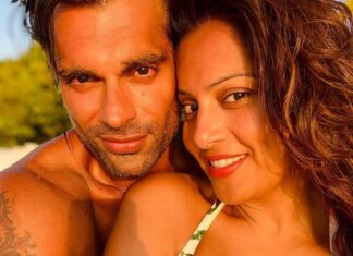 Bipasha Basu Instagram - Sunset Vibes🌞 #monkeylove