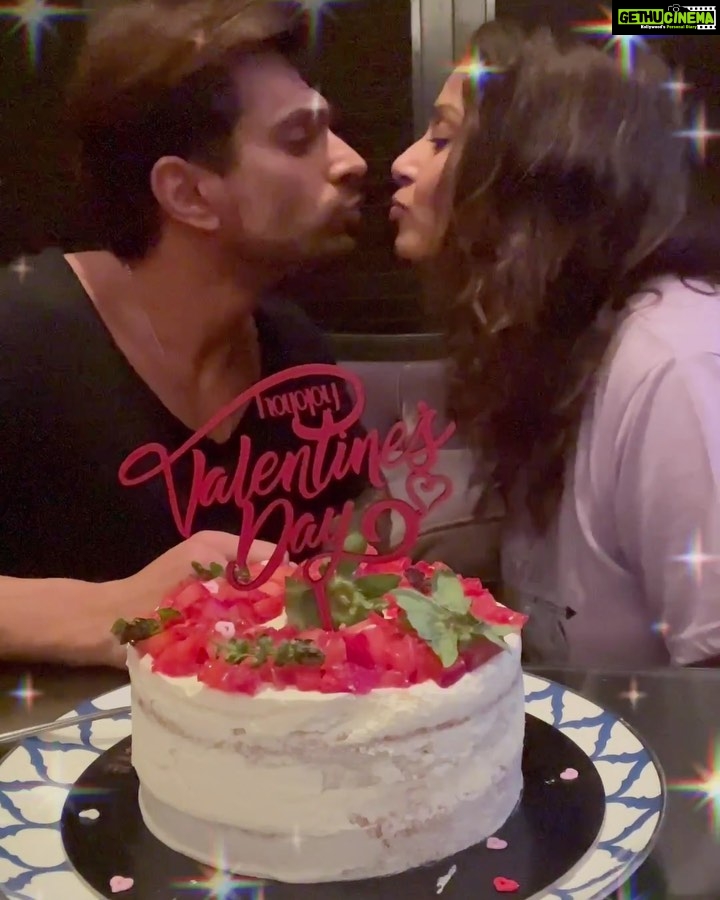 Bipasha Basu Instagram - This year ...our first celebration together❤️ @iamksgofficial you make everyday like Valentine’s Day for me ❤️ Thank you for the surprises, gifts , pampering, cuddles, hugs, kisses ,foot massages, happiness, laughter , joy... and zillions of more things and feelings. Thank you for your heart❤️Thank you for being my person❤️I love you now and forever❤️TUVU❤️ #monkeylove