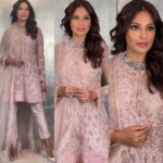 Bipasha Basu Instagram - Dressed for a special day in @rockystarofficial outfit ❤️ Make up & Hair @shraddhamishra8 Accessories @azotiique
