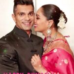 Bipasha Basu Instagram - Happy Diwali to All from us❤️ Stay blessed and loved🙏 #monkeylove