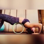 Bipasha Basu Instagram - Dharma yoga wheel to my rescue today!!! Stiff back needs some love❤️ #loveyourself #loveyourbody #listentoyourbody #stretch
