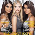 Bipasha Basu Instagram – Major Fashion #throwback.
First issue of Vogue India -Cover shot by Patrick Demarchelier .
Me with @priyankachopra and @gemma . 
@vogueindia