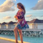 Bipasha Basu Instagram - Till we meet again ❤️ Maldives you Beauty 😍❤️ #beachlife #beachvibes @kandima_maldives Outfit @limerickofficial Styled by @eshaamiin1 Kandima Maldives