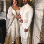 Bipasha Basu Instagram - All dressed up to celebrate @sakshibhatt & Mazahir’s wedding cocktail party 🎉❤️ Congratulations to the Bhatt family❤️