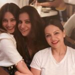 Bipasha Basu Instagram – Cuddles , hugs , laughter and non stop chatting . My favourite girls ❤️ 
@mamtaanand10_10 @deannepanday 
Missed you guys sooooooooo much ❤️🤗