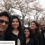 Deeksha Seth Instagram - Family ❤️ #tokyo #holiday #Repost @swetakanoria with @repostapp. ・・・ Lovely evening walking under cherry blossom trees