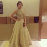 Deeksha Seth Instagram - #SIIMA day 2 ...wearing this regal gown by #jade , earrings by #gehna ..styled by @sanamratansi
