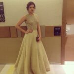 Deeksha Seth Instagram – #SIIMA day 2 …wearing this regal gown by #jade , earrings by #gehna ..styled by @sanamratansi